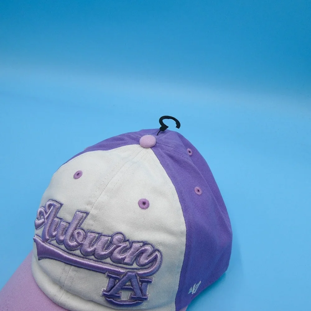 '47 Hat Womens One Size Clean Up Auburn‎ Tigers Purple White Cotton Adjustable